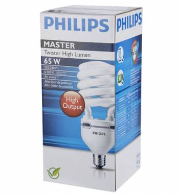Lâmpada Fluorescente Philips Twister High Lumen 65w Branca - 220v