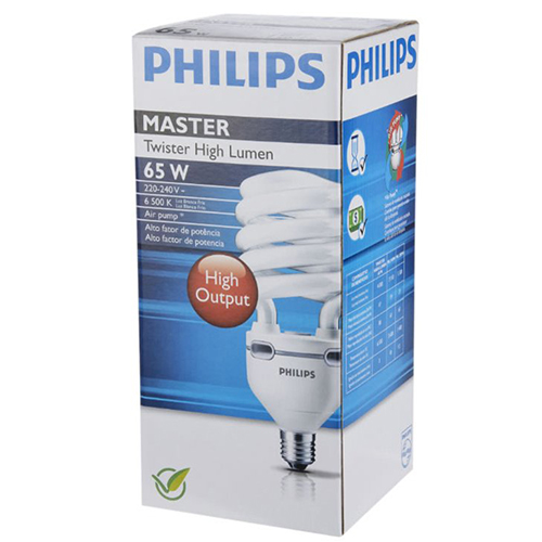 Lâmpada Fluorescente Philips Twister High Lumen 65w Branca - 220v
